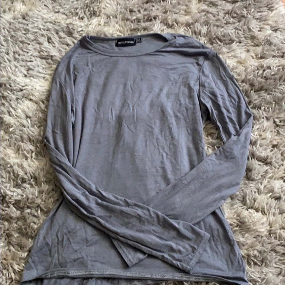 PLT Sky blue long sleeve shirt